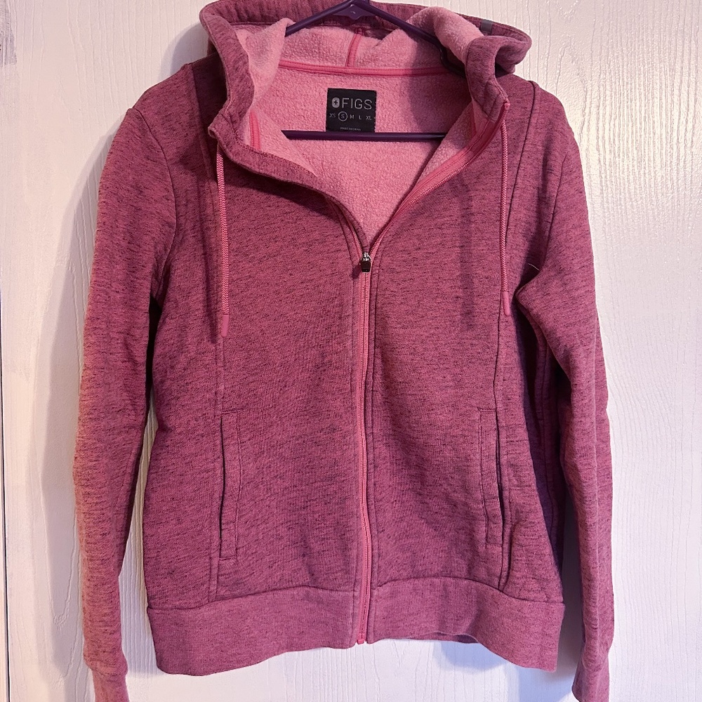 Figs scrub zip up hoodie